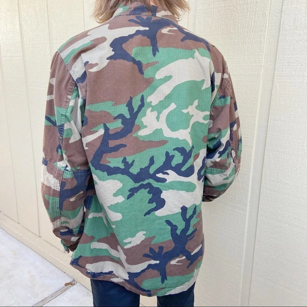 Propper Woodland Camo Military Field Jacket - Green/Brown/Black